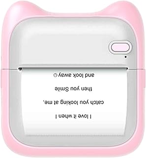 Smartphone Photo Printer, Bt Pocket Thermal Printer, Mini Pocket Printer with Printing Paper, Mini Style Small Light Photo Printer, Photo Printer for Journal Notes Memo Photo