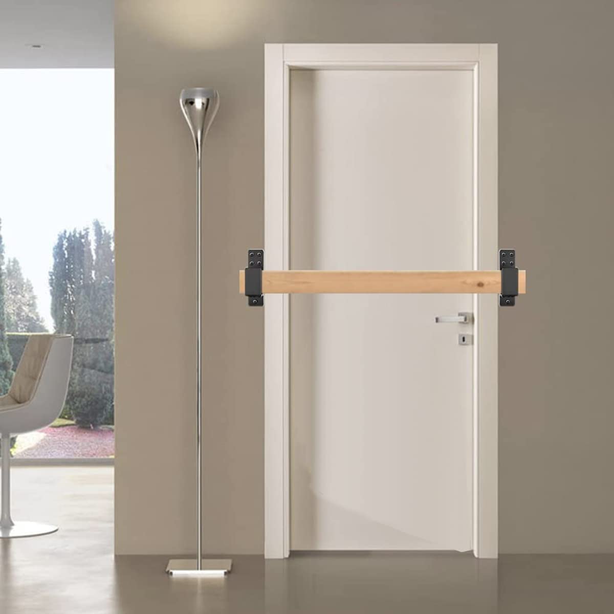 2 Staffe A U Per Porte Blindate | Regolabili 0-7.5 Pollici | In Ferro Q235 | Colore Bianco - Foto 11