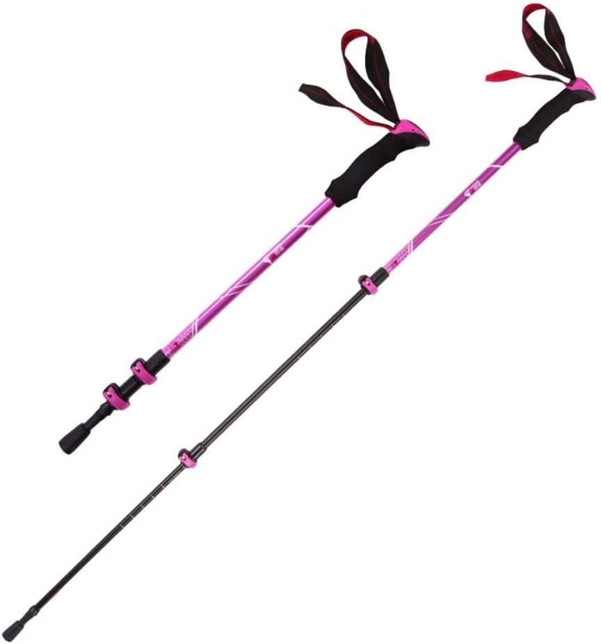 Walking Trekking Poles-ightweight Collapsible Adjustable Aluminum Telescopic Hiking Pole Walking Sticks Pair with Nordic Trek Accessories for Women Men Seniors Trail Hike