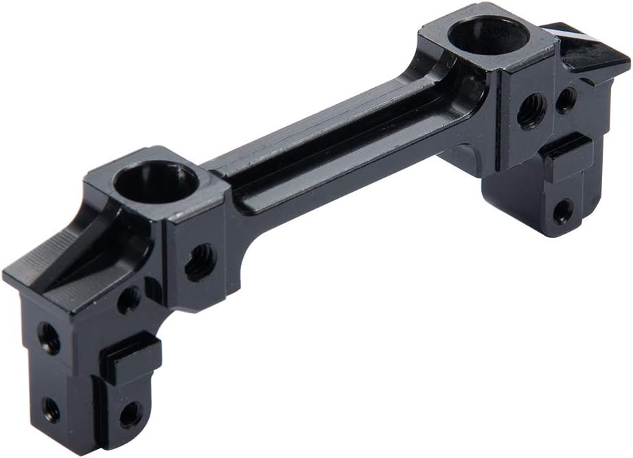 MOHERO Aluminum Alloy Front & Rear Bumper Mount Servo Stand CNC for AXIAL SCX10 II 90046 1/10 RC Crawler Car (Front+Rear Bumper Mount, Black)