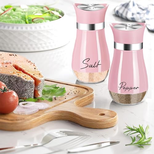 UDQYQ Salt and Pepper Set,Salt and Pepper Shakers Sets with Glass Bottle - Image 2