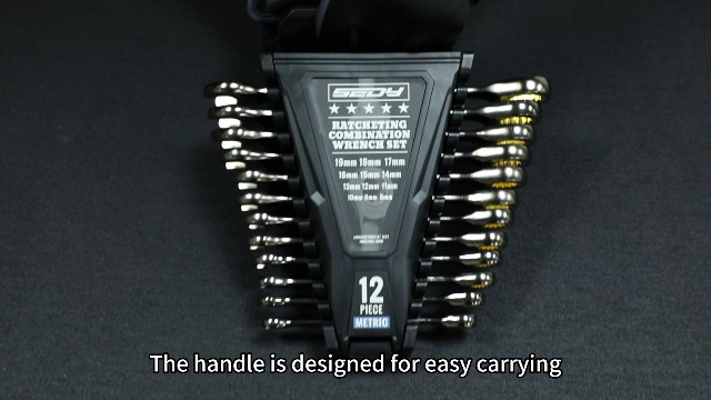 Premium 12-Piece Metric Ratchet Wrenches Set with Magnetic