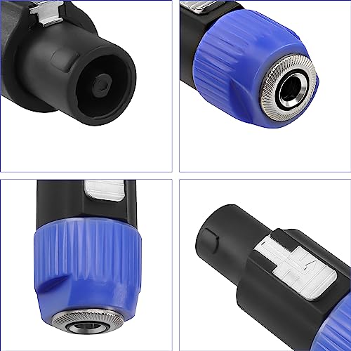 MEIRIYFA Adaptador Conector Speakon a 1/4 6.35mm NL4FX 2 PCS miniatura 4