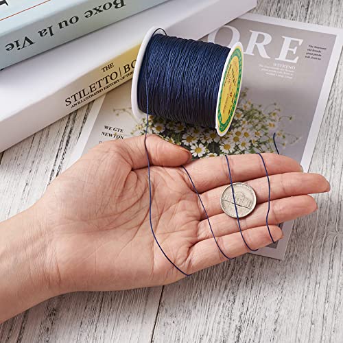 Cordón de nailon trenzado de 0,5 mm Pandahall, ideal para pulseras de macramé artesanales 5