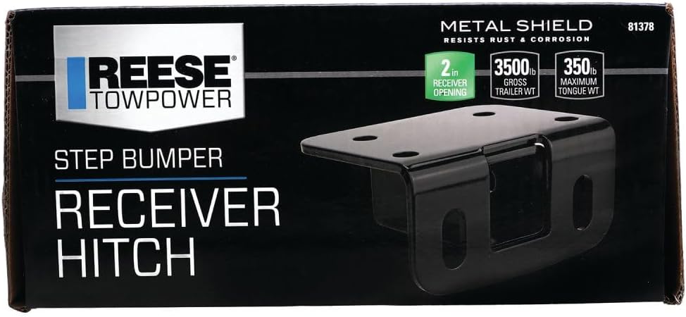 Reese Towpower 81378 Class II Step Bumper Receiver Hitch, Black - Image 11