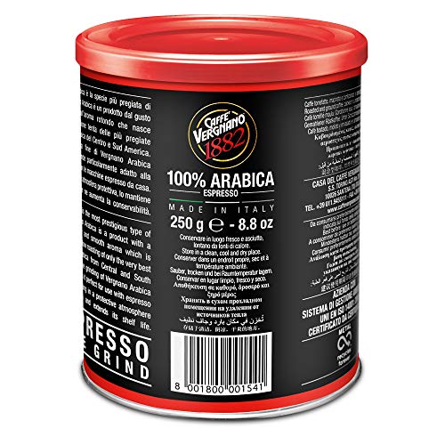 Caffe 'Vergnano 1882, Café Arábica Molido Espresso - 250 g - Imagen 3