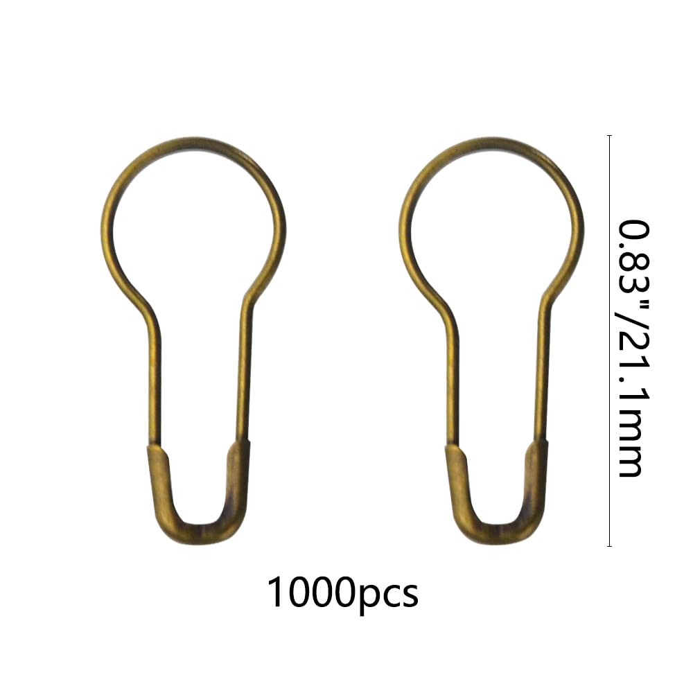 1000 Spille Da Balia Nere 2 Cm | WMYCONGCONG | Per Cucito, Artigianato, Fai Da Te | Marcapunti E Ferma Etichette