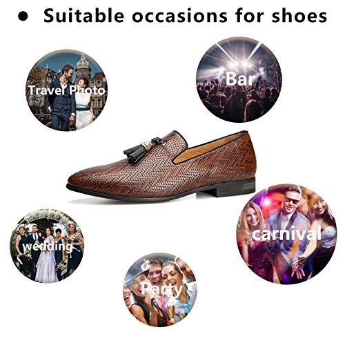 Image of Meijiana Men's Velvet Loafers - Fashion Casual Low-Heel Dress Shoes for Men with Rubber Sole & Metal Buckle - Perfect Business & Formal Attire, Stylish Mens Shoes