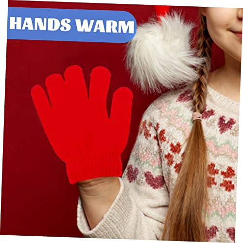 Thickened Fleece Gloves for Boys and Girls 6 Pairs Winter Mittens Warm Finger Mittens Non-skid Gloves for Indoor/outdoor4