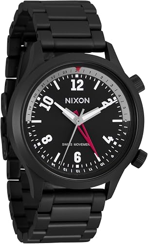 NIXON Drifter 40 A1422-100m Water Resistant Men's Analog GMT Watch - Swiss Movem