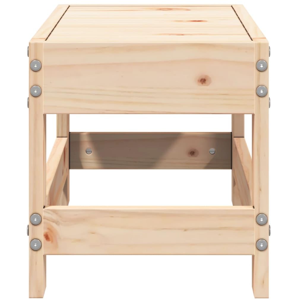 vidaXL Taburete de Jardín, Reposapiés Otomana de Palets de Relax, Mesa de Centro, Asiento para Patio Terraza, Madera Maciza de Pino