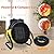 Electric Patio Heater - Greenhouse Fan Heater Portable Space Heater, Adjustable Thermostat, for Greenhouse, Garage, Office, Workplace, PTC Fast Heating, Electric Ceramic Heaters,Metal Base