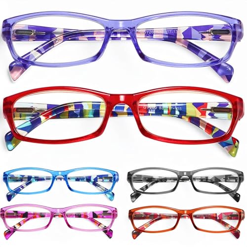 Gaoye 1.5 Reading Glasses for Women, 6 pack Fashion Readers