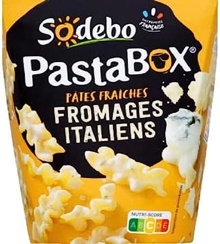 Sodebo Pastabox Fusilli aux fromages italiens - La boite de 330g