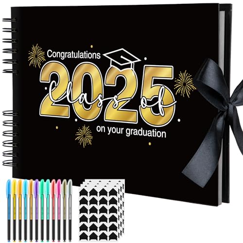 80 Pages Graduation Scrapbook Kit 11 x 8 Inch Scrapbook Photo Alb...