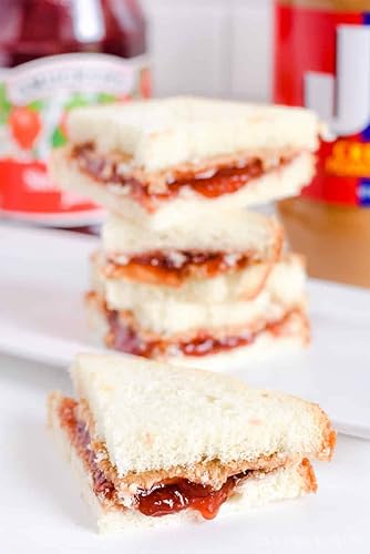 Miniatura 6 de Smucker's Uncrustables Peanut Butter & Strawberry Jam 4 sándwiches de pan suave, sin jarabe de maíz de alta fructosa, paquete de 6 y Ready Set