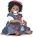 WBDZ Poupées Reborn réalistes 22 Pouces Real Life Silicone Vinyl Full Body Poupée Afro-américaine Reborn bébé, poupées Nouveau-né Fille Noire vêtue d'une Robe en Jean avec Broderie Florale 3D