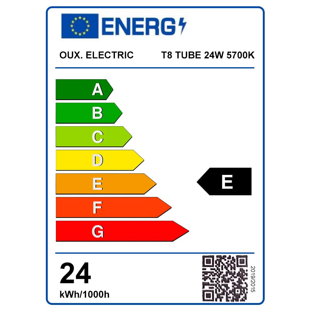 Pack x10 Tubo LED 150cm 24W, Fluorescente Standard T8 G13, Ángulo 300º, 2640 lumenes, Iluminación interior de techo, Bajo consumo y Alta luminosidad, Cebador LED incluido, Luz Blanca Fría (5700K)