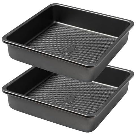 Tiawudi Nonstick Square Cake Pan Set Cover