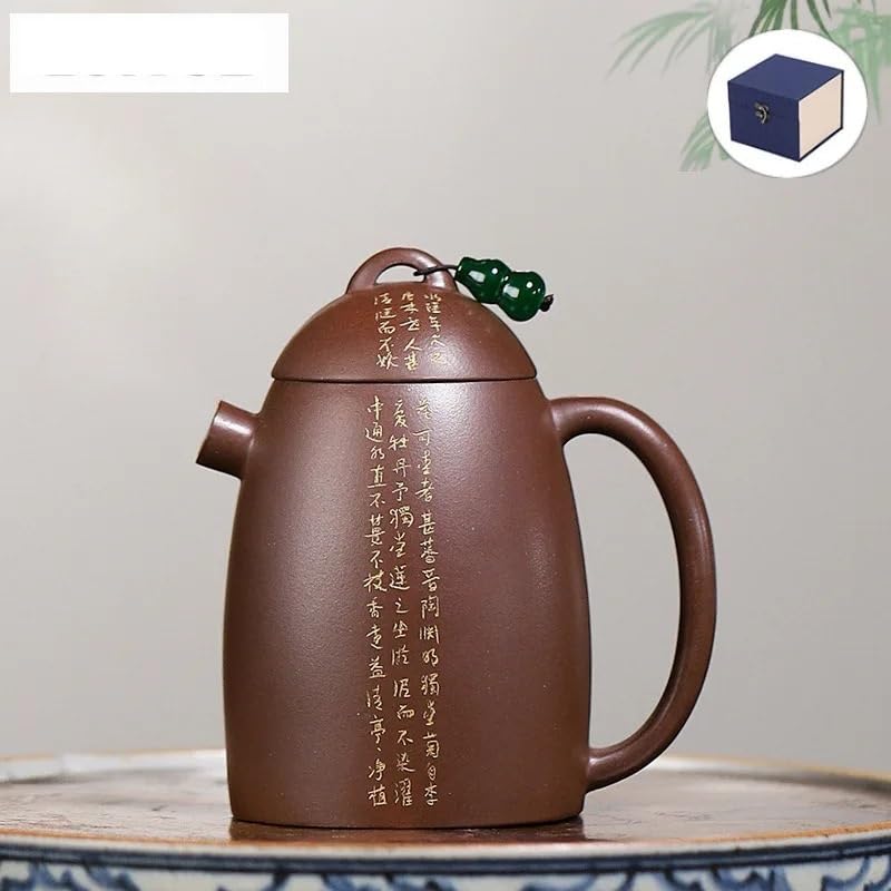 Czajniczek 120 ml retro fioletowy gliniany czajniczek ręcznie robiony garnek surowa ruda fioletowa glina zaparzacz do herbaty Zisha zestaw do herbaty luźny dzbanek do herbaty, mleka, kawy, czajniczek