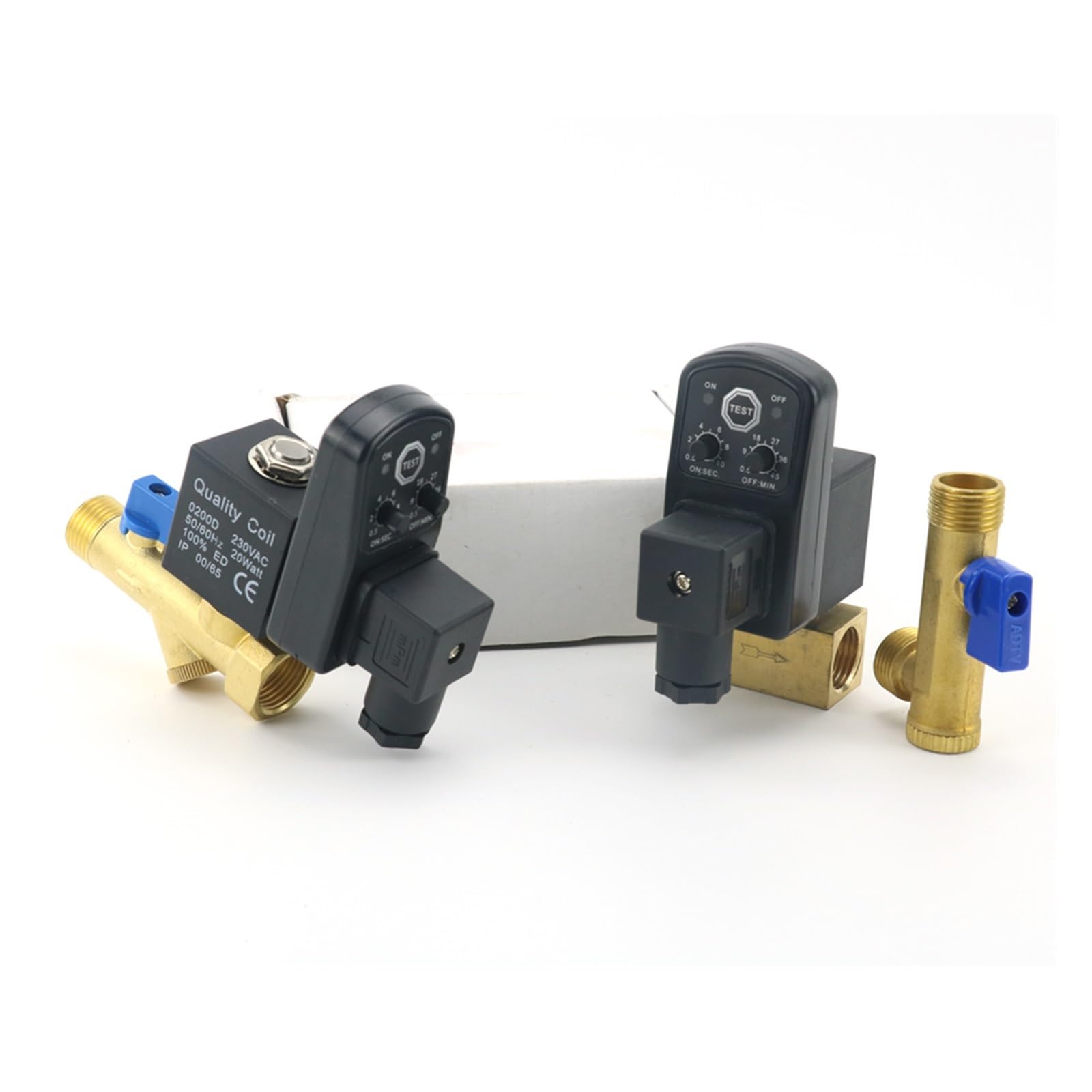 1/2 cala DN15 220 V/12 V/24 V mosiężny elektroniczny zawór elektromagnetyczny spustowy automatyczny timer OPT-A B do sprężarki powietrza chłodnicy zbiornika suchego (12 V, typ jednokierunkowy