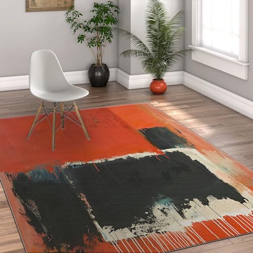 Tapis de bienvenue lavable en flanelle Mark Rothko 60x180cm avec envers antidérapant sécurisé - 4