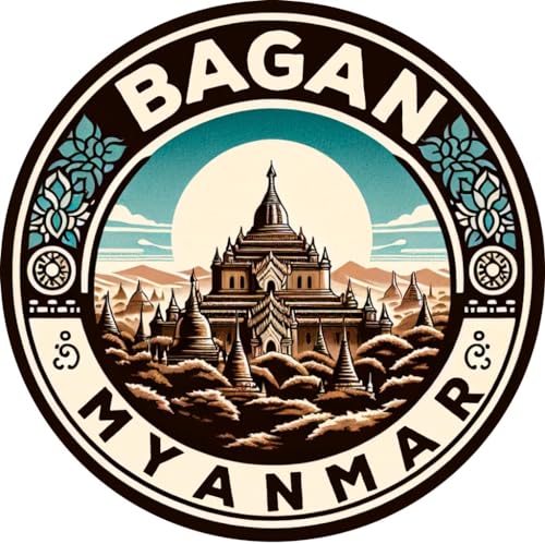 Bagan Myanmar Souvenir Die-Cut Flat Decorative Flat Magnet