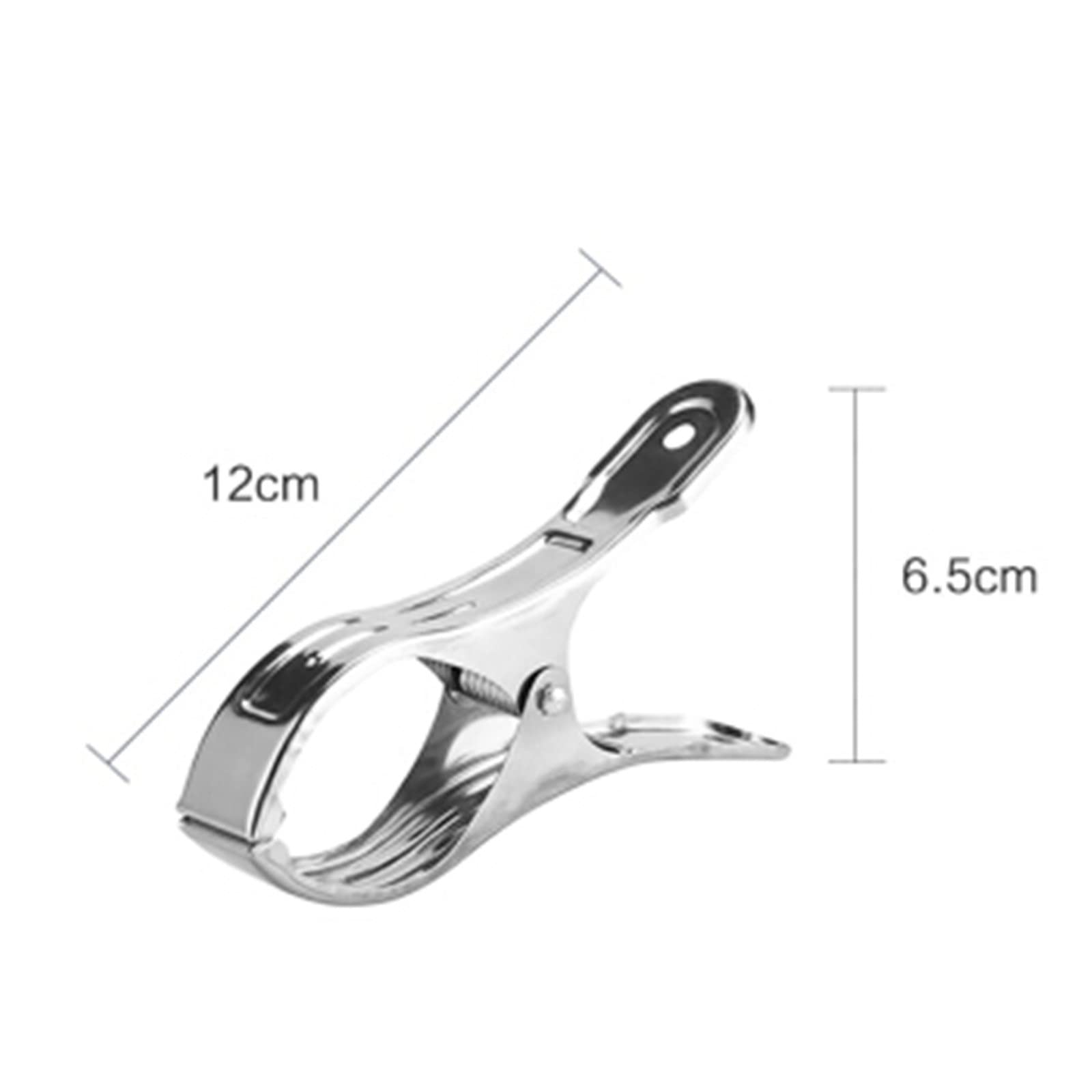 Mollette per stendere i panni Mollette for bucato in acciaio inox, grandi, for asciugare i vestiti, 10 pezzi