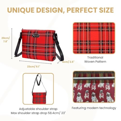 Image of Signare Tapestry Crossbody Bag Sling Shoulder Purse for Women