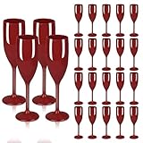 Taille appropriée : les flûtes à champagne sont de taille appropriée, avec une base qui est un piédestal rond avec un diamètre de 6 cm, un diamètre de l'ouverture de 5 cm et une hauteur de 21 cm. Les flûtes à champagne en plastique peuvent contenir 141,7 g. Cette taille est à la fois facile à tenir dans une main et offre suffisamment d'espace pour que les bulles se lèvent. Lorsque le champagne est versé dans le verre, les bulles montent lentement le long du corps du verre, formant une belle image, ce qui rend les gens intoxiqués