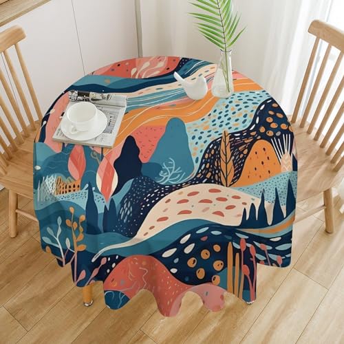 Nappe de table ronde pour terrasse et salle à manger conviviale - 2