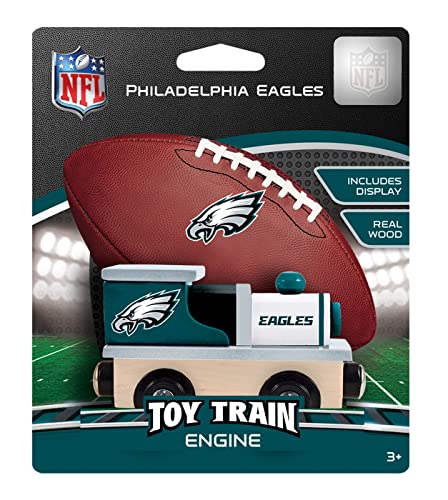 Image of MasterPieces NFL Philadelphia Eagles Real Wood Toy Train, For Ages 3+