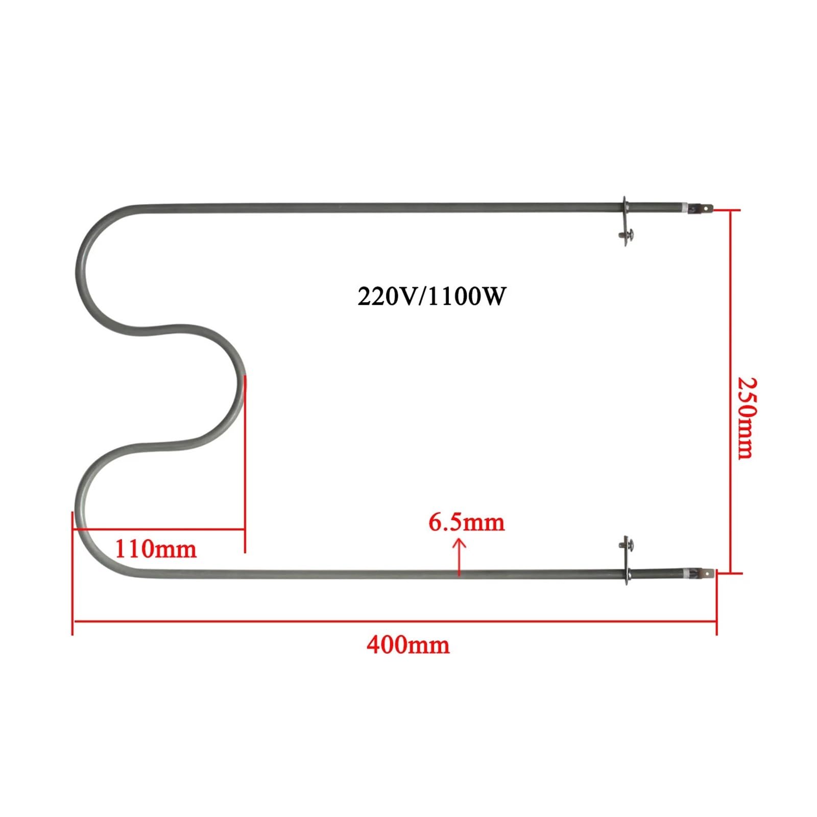 220 V 1100 W M-förmige Elektrische Ofen Heizrohr Heizelement Ofen Heizung Zubehör Ersatzteile