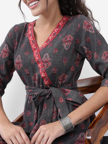 Image of Vishudh Women's Casual Dress | Comfortable Everyday Wear for All Occasions | Chic & Versatile Fashion for Women