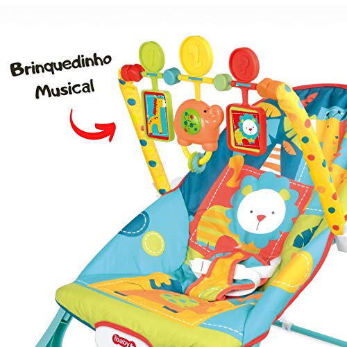 CADEIRINHA DE DESCANSO VIBRATÓRIA COM SOM - AZUL