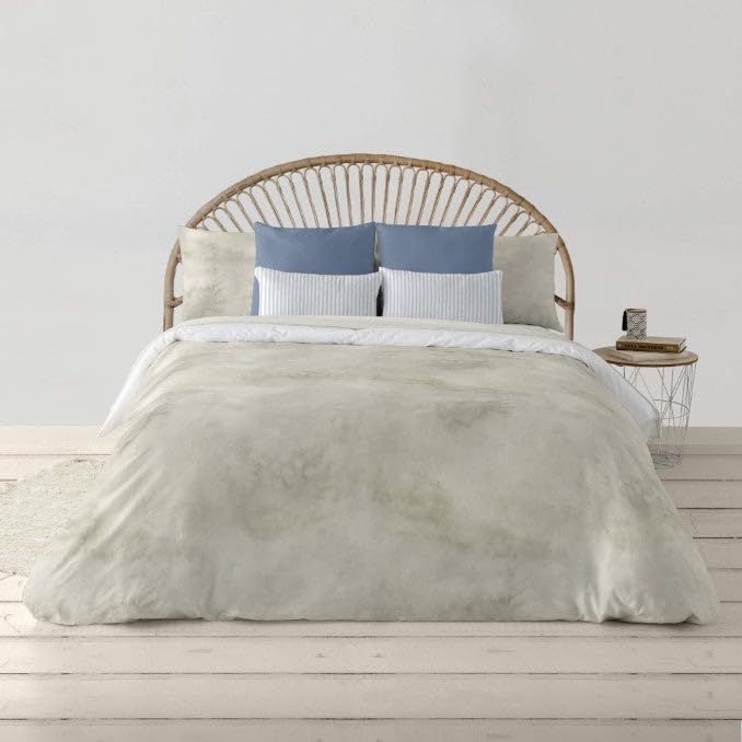 Belum | Bettbezug für Betten 200 x 200 cm | Stoff 100% Bio-Baumwolle | Fadenzahl 175 | Oeko-Tex Zertifiziert | Modell: Picton