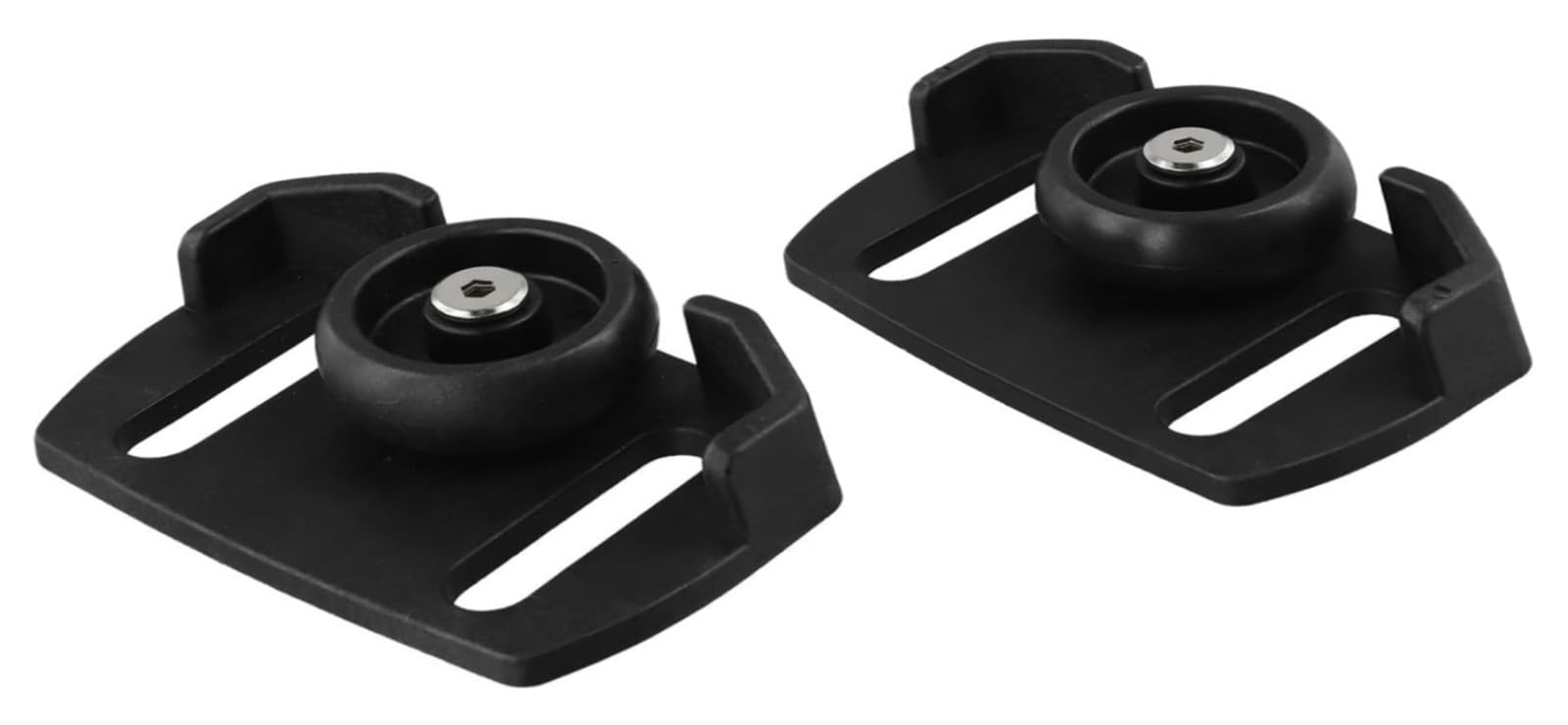 490-241-0038 Pattini scorrevoli for spazzaneve a 2 stadi, centri dei bulloni da 2-1/2" e 3", con ruote di ricambio in plastica e kit di bulloneria