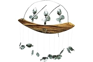Fishing man spoon fish Wind Chime