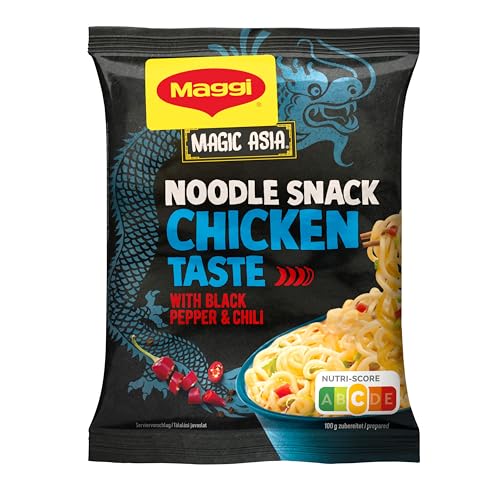 Maggi Magic Asia Instant Noodle Snack Chicken, Asian Ready Meal, Pack of 12 (12 x 65 g)