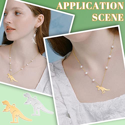 DICOSMETIC 20Pcs 2 Colori Ciondoli Dinosauro in