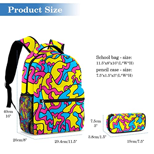 Sac à dos de voyage avec porte-bouteille pour école collège loisirs - 2