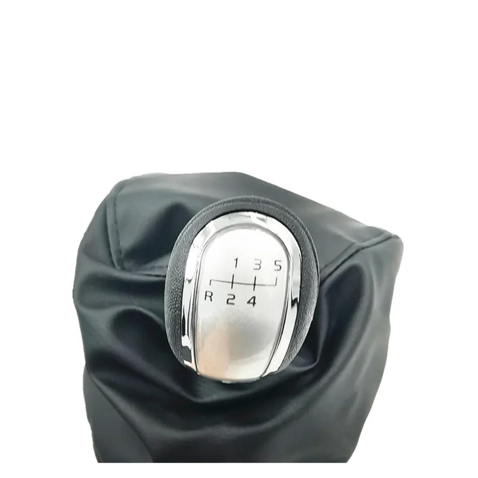 BWSDMZJQRT Car Gear Shifter Knob for Benz W168 1997 1998 1999 2000 2001 2002 2003 2004 5/6 Speed Car Shift Gear Knob(R12345-Silver)