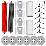 Fixbetter Accessories Kit for Roborock Qrevo Master/Qrevo Slim Robot Vacuum Cleaner, 2 Main Brushes, 2 HEPA Filters, 6 Mop Pads, 4 Dust Bags, 6 Side Brushes, 1 Clean Brush, 1 Screwdriver