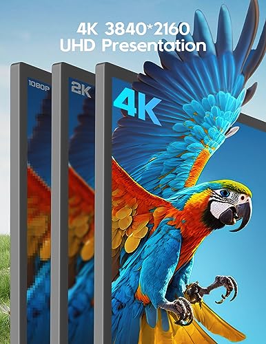 Image of ZSCMALLS OLED Portable Monitor 4K - 15.6 inch UHD 3840x2160 USB-C Monitor, 100% sRGB Touch Screen External Second Monitor Portable HDR Travel Monitor with Speakers for MacBook Laptop Switch PS5 /4