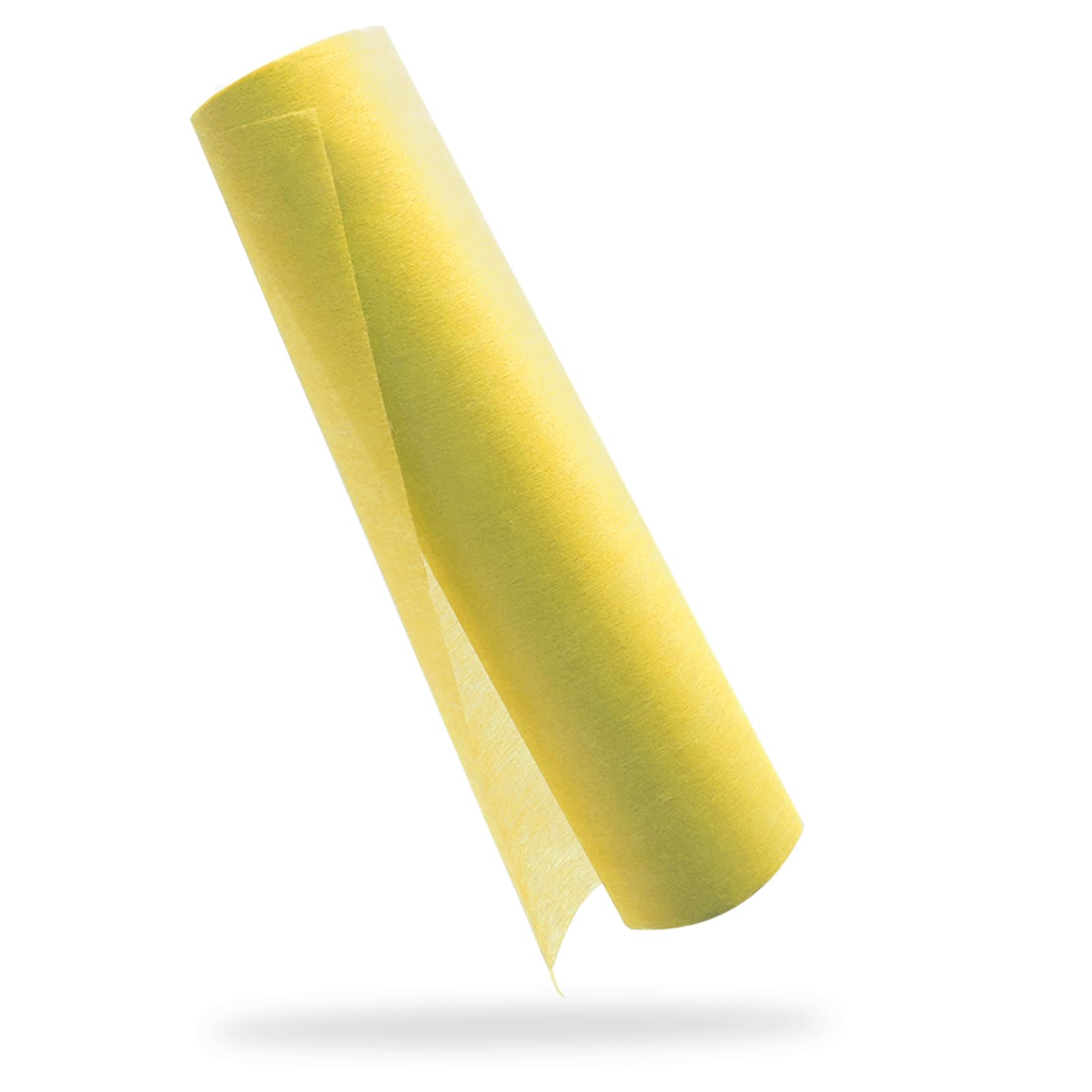 YUNSHANGHE Vlies Tischläufer, 30 cm x 25 m Tischdeko Tischläufer, Dekoratives Tischband für Taufe, Kommunion, Geburtstage, Hochzeiten und Party (Gelb)