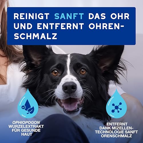 DOUXO Skin & Coat SPA – Ultra-Safe* Ohrreiniger für Hunde und Katzen, 120 ml, reinigt sanft das Ohr, entfernt Ohrenschmalz, hautfreundliche Formel