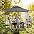 COBANA Grill Gazebo 8’x 5’ Outdoor Patio Backyard BBQ Grill Shelter Double Tiered Soft Canopy Top with Steel Frame and Bar Counters, Gray