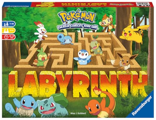 Ravensburger - Labirinto Gioco da Tavolo Bambini 7 Anni o Più | Giochi Pokemon Giocattoli | Regalo Bimbo 7 Anni Maschio e Femminile | Giochi Versione Italiana