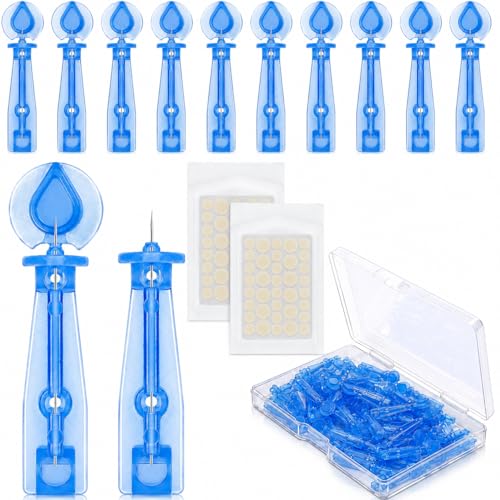 50PCS Disposable Acne Needle & 72 Dots Pimple Stickers - Ultrafine Pimple Popper Needle