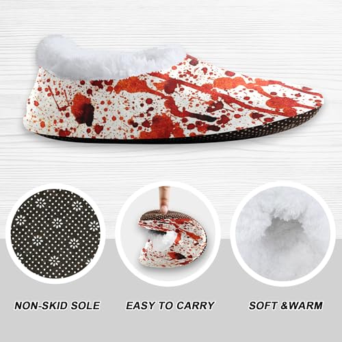 House Slippers Soft Fuzzy Memory Foam Slipper Socks for Men Woman2